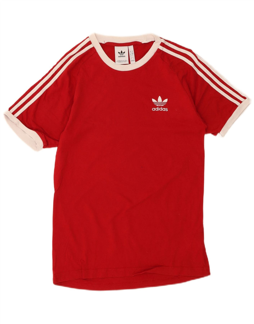ADIDAS Mens Graphic T-Shirt Top Small Red Cotton