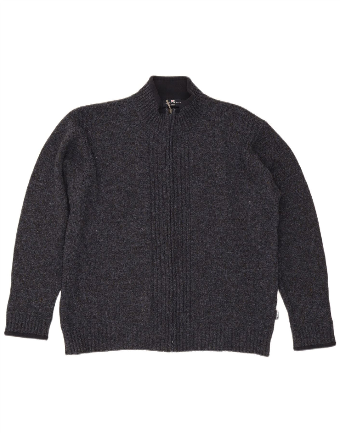 Pulover Cardigan Blue Harbour pentru bărbați Marks & Spencer, mare, albastru marin cu pete
