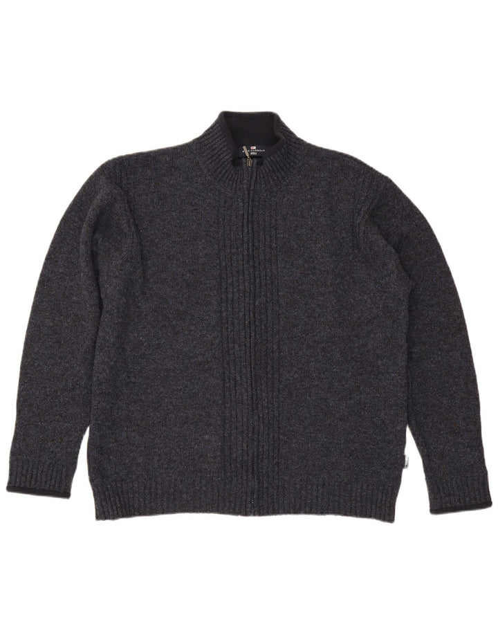 Pulover Cardigan Blue Harbour pentru bărbați Marks & Spencer, mare, albastru marin cu pete