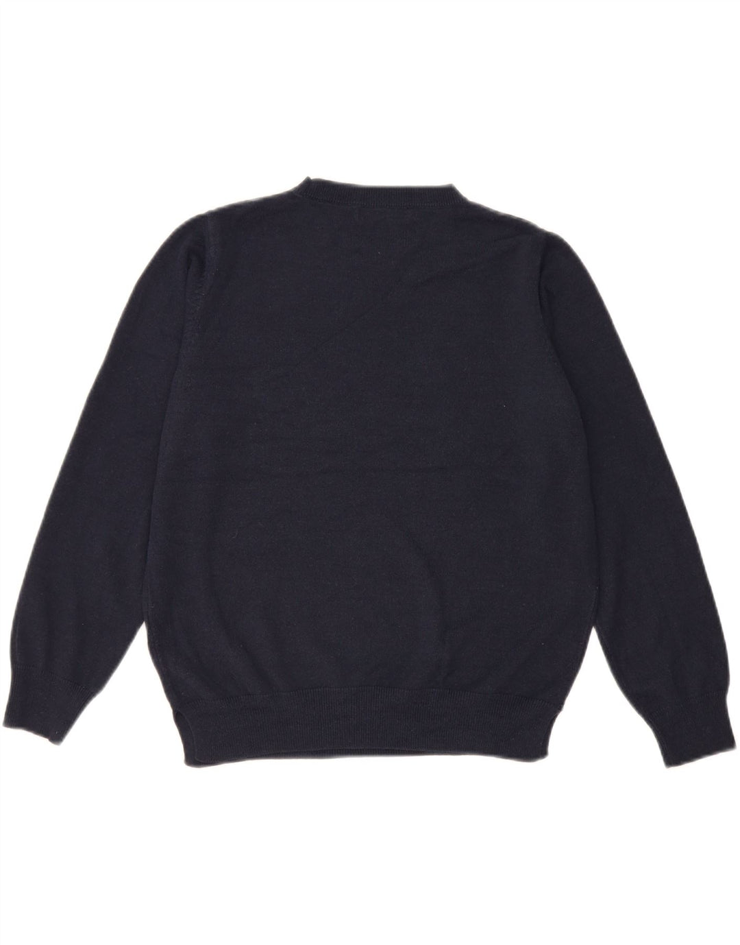 MARKS & SPENCER Womens Crew Neck Jumper Sweater UK 14 Medium Navy Blue Vintage Marks & Spencer and Second-Hand Marks & Spencer from Messina Hembry 