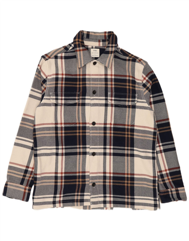 Cămașă pentru bărbați Marks & Spencer Cămașă de flanel mare, multicoloră