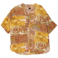 Bluză cămașă cu mânecă scurtă pentru femei Lorena IT 48 XL Multicolor Floral