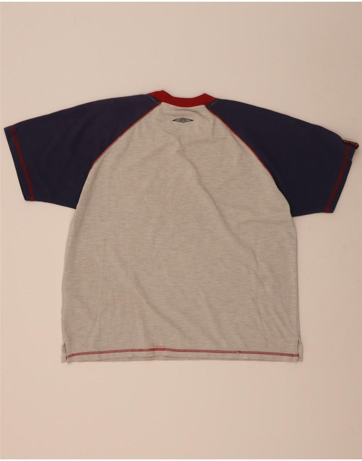 Tricou grafic Umbro pentru bărbați Top mare, gri, poliester color bloc