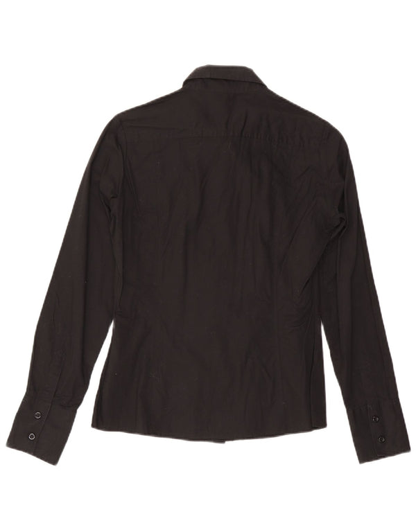 Cămașă Benetton pentru femei UK 12 Medium Black Bumbac