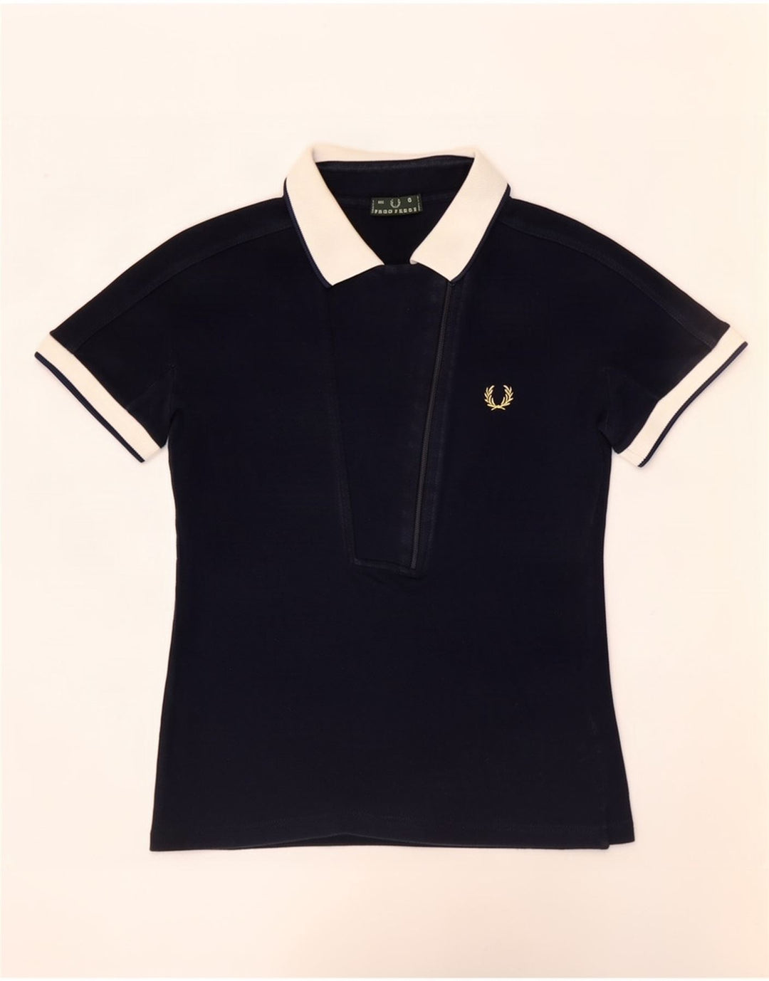 Cămașă polo Fred Perry pentru femei UK 10 Mic albastru bleumarin