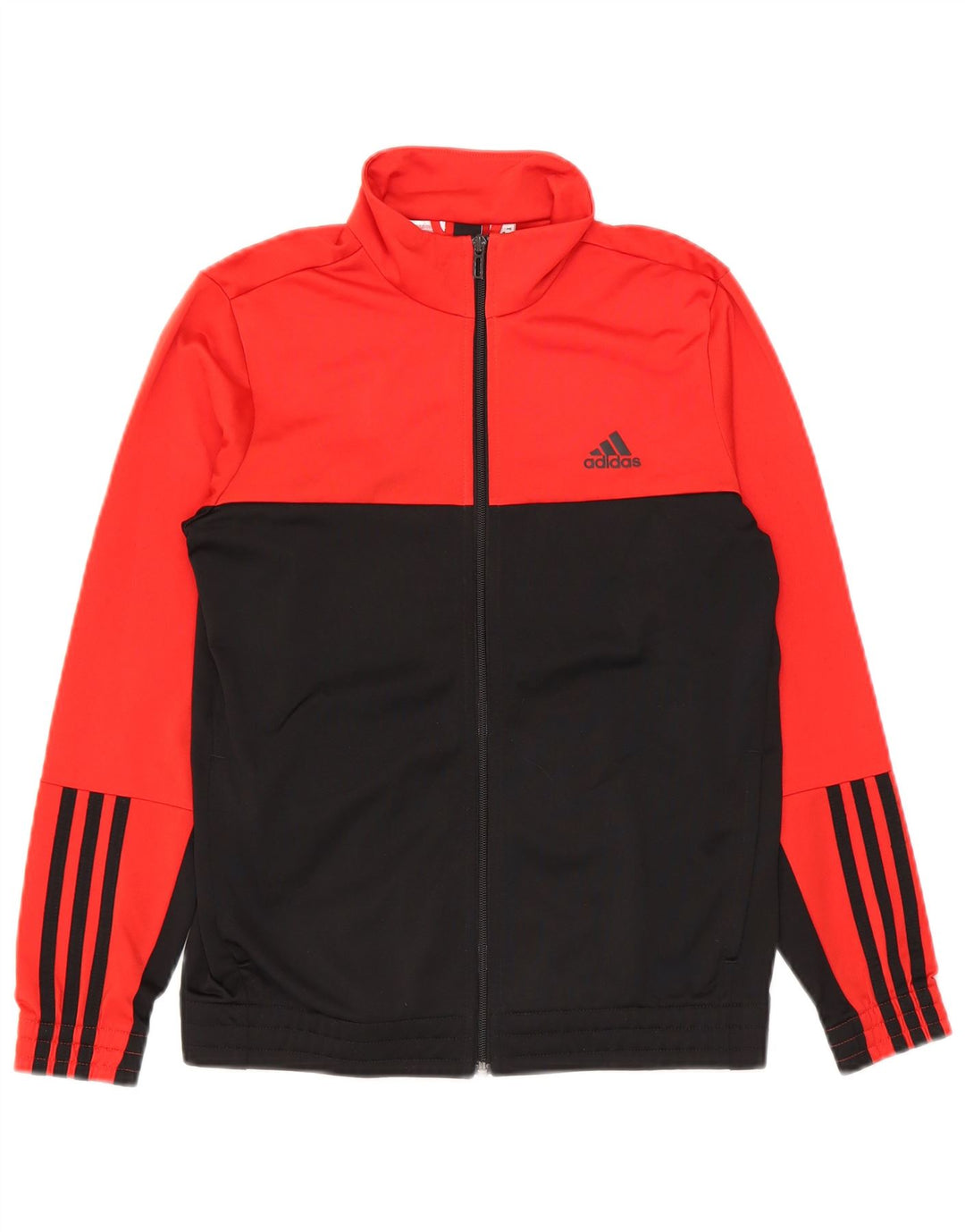 Jachetă de trening pentru băieți Adidas 13-14 ani Poliester color bloc roșu