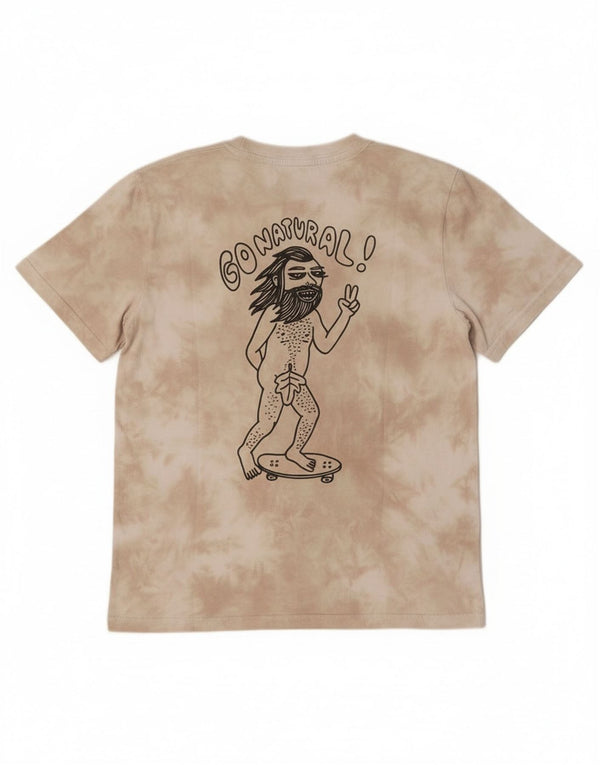 Tricou cu grafic pentru bărbați Element, cu croială obișnuită, XS, bej, din bumbac