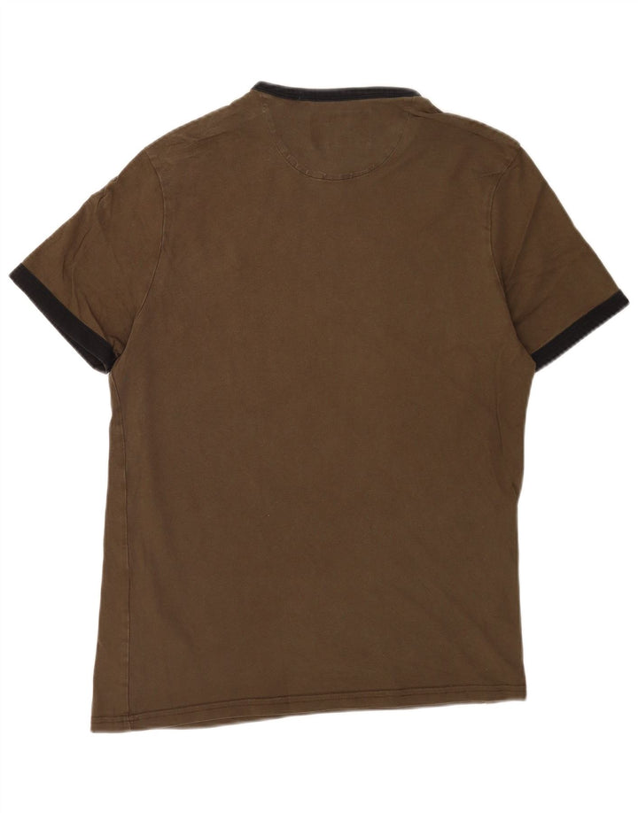 Tricou pentru bărbați Lyle & Scott Top Mediu Kaki Bumbac