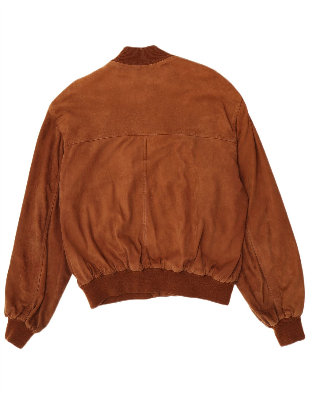 Bomber vintage pentru bărbați din piele intoarsa IT 50 mare maro din piele intoarsa