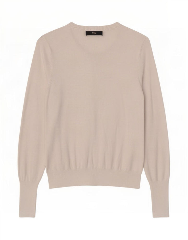 Pulover cardigan pentru femei Marks & Spencer UK 12 Medium White Viscose