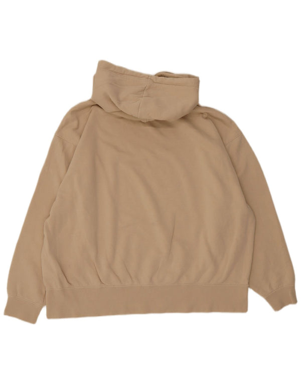 Nike Mens Loose Fit Hoodie Jumper XL Beige Cotton