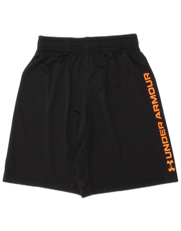 Pantaloni scurți sport grafic Under Armour pentru băieți 6-7 ani poliester negru