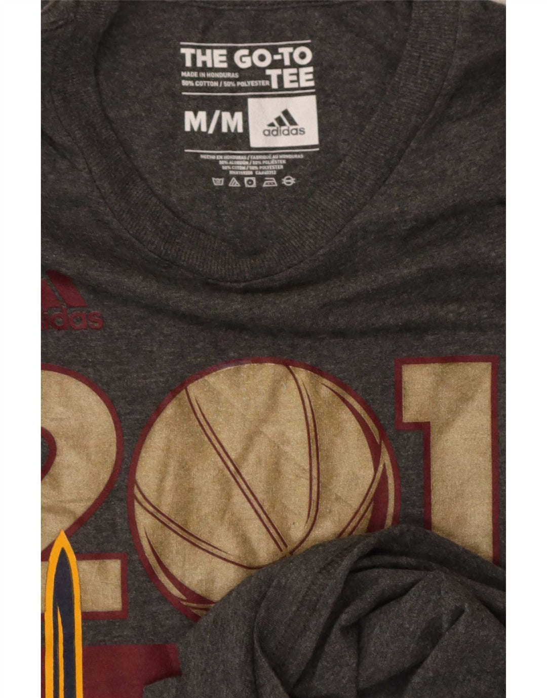 Tricou cu grafică obișnuită Adidas pentru bărbați Top, bumbac, gri mediu