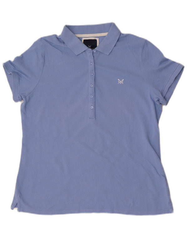 Crew Clothing Tricou polo pentru femei UK 16 mare, albastru, bumbac