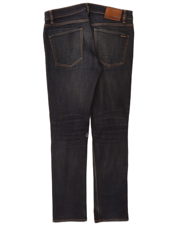 Blugi skinny pentru femei Volcom W32 L31 bumbac bleumarin