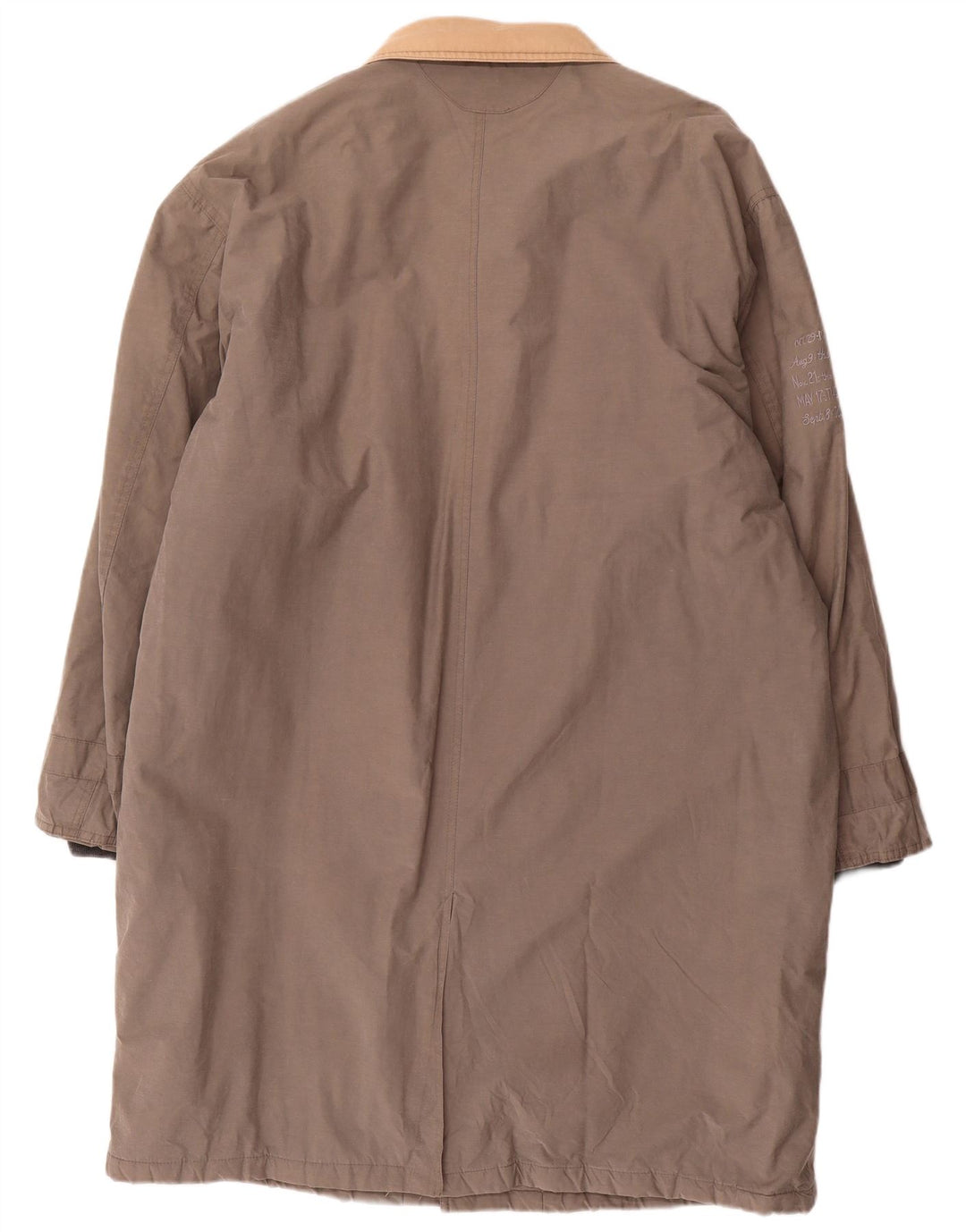 Palton căptușit vintage pentru bărbați UK 42 XL bumbac gri