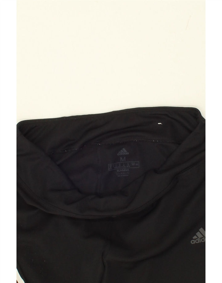 ADIDAS Womens Climalite Leggings UK 12/14 Medium  Black Polyester Vintage Adidas and Second-Hand Adidas from Messina Hembry 