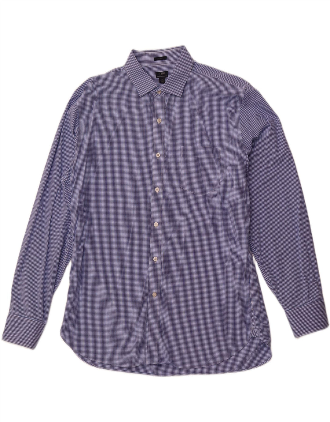 Cămașă elastică pentru bărbați J. Crew Mărimea 17 17/12 XL Vichy albastru