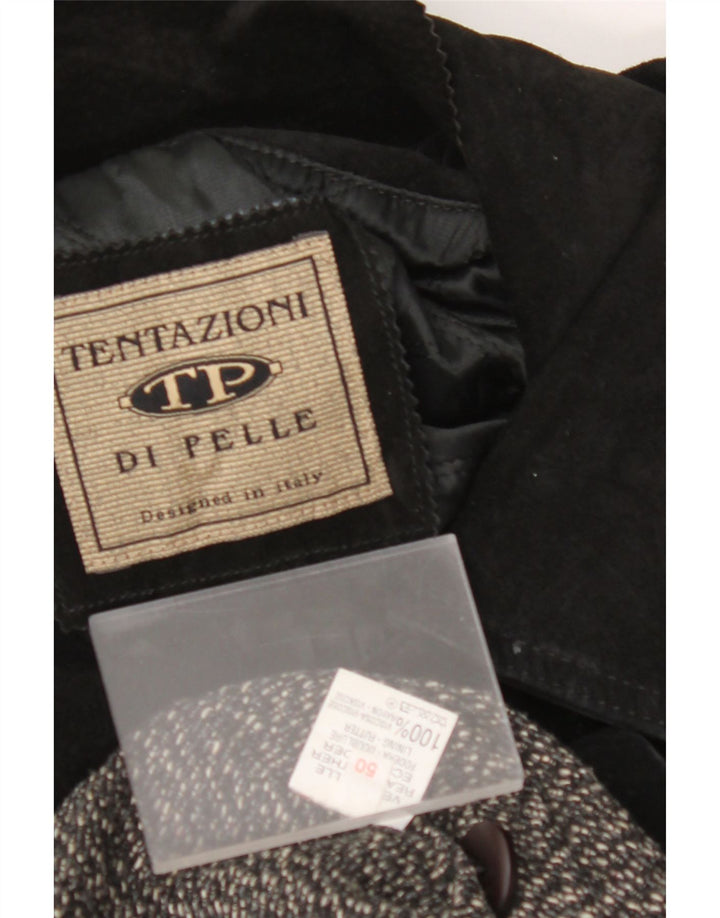 Jachetă de piele intoarsă pentru bărbați VINTAGE IT 50, mare, neagră