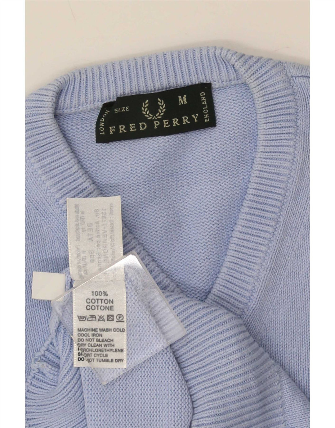 Fred Perry Vestă pentru bărbați Tank Top Bumbac albastru mediu