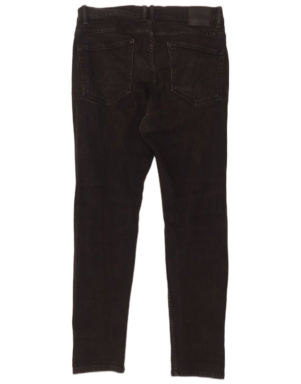 Blugi skinny pentru bărbați Zara EU 44 Large W34 L32 Negri