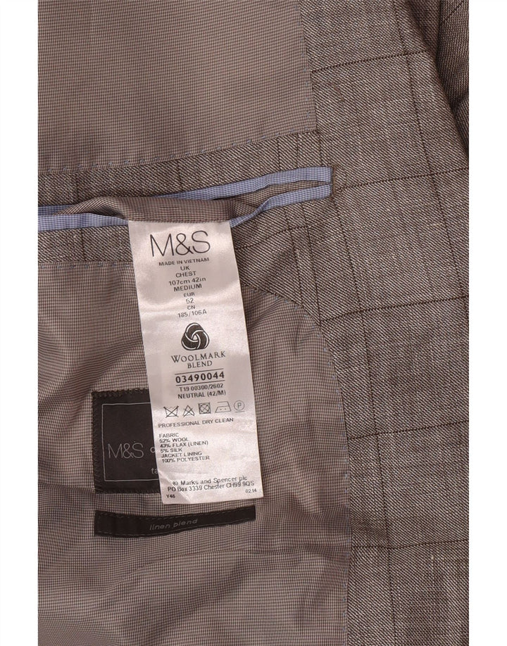 Jachetă pentru bărbați Marks & Spencer Tailored Fit Blazer UK 42, mare, gri