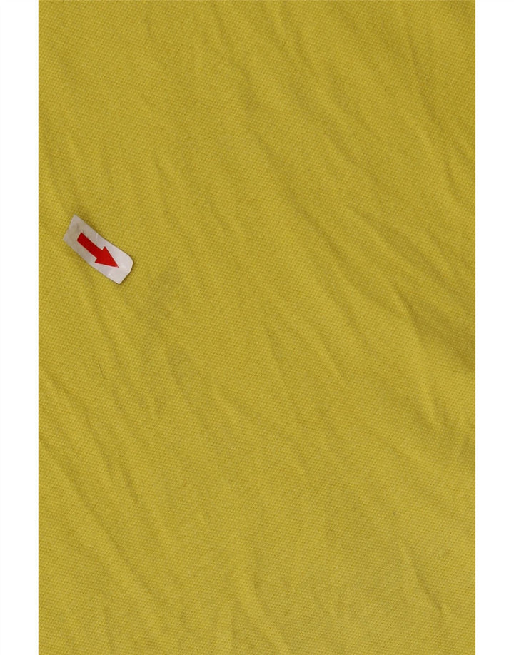 FRED PERRY Tricou polo pentru bărbați, ușor și elastic, din bumbac galben mic