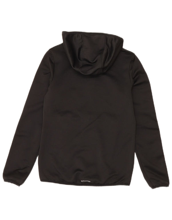 Pulover Adidas pentru băieți, cu fermoar, 9-10 ani, negru