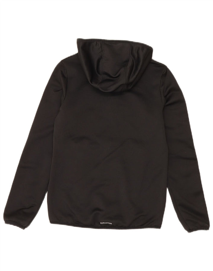 Pulover Adidas pentru băieți, cu fermoar, 9-10 ani, negru