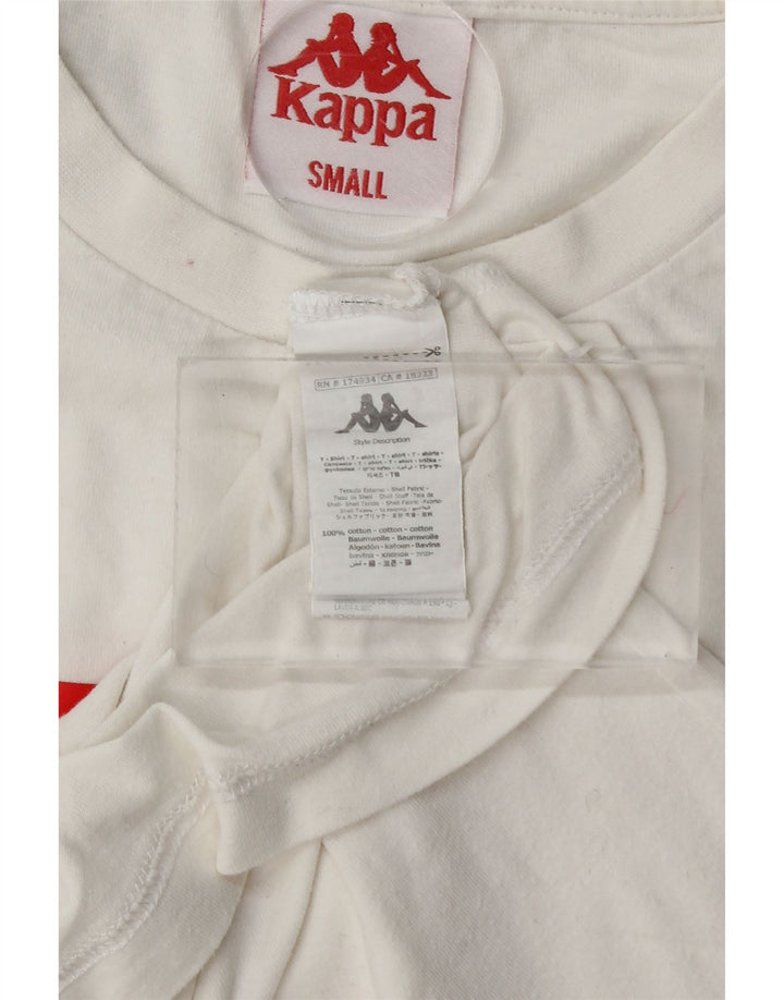 Tricou grafic KAPPA pentru bărbați Top mic Bumbac alb