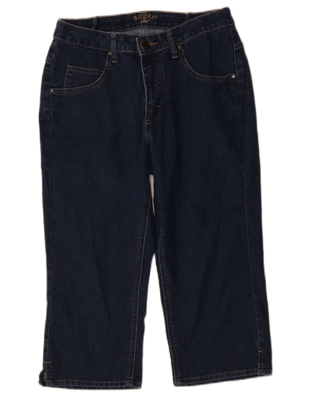 Jeans Capri Riders Lee pentru femei US 8 Medium W30 L18 Bumbac bleumarin