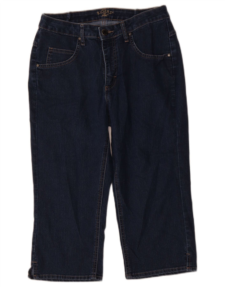 Jeans Capri Riders Lee pentru femei US 8 Medium W30 L18 Bumbac bleumarin
