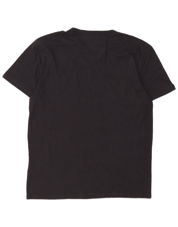 Tricou pentru bărbați Tommy Hilfiger Top mediu negru bumbac