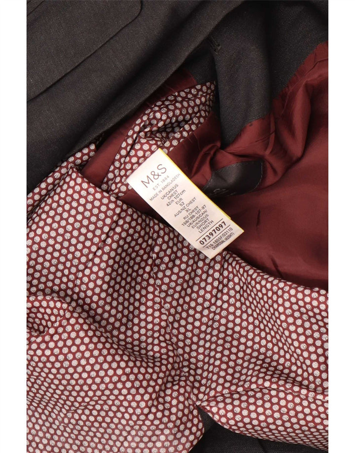 Marks & Spencer jachetă pentru bărbați cu 2 nasturi, UK 42, mare, gri, poliester