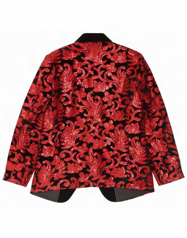 Blazer Vintage pentru bărbați UK 40 Large Red Paisley