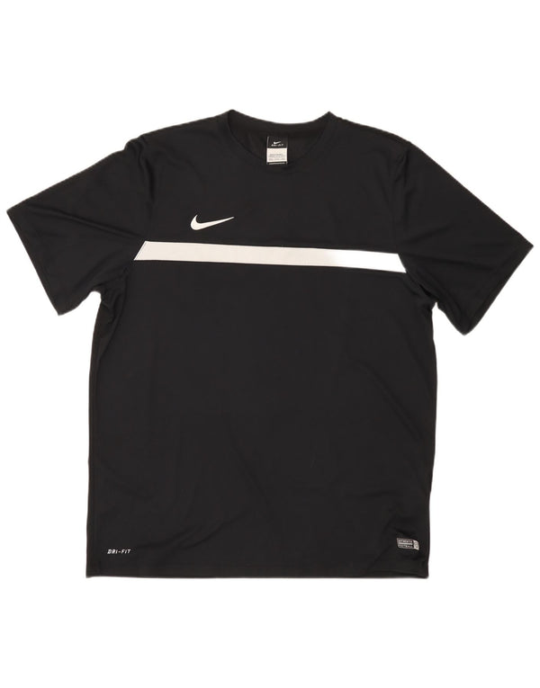 Tricou pentru bărbați Nike Dri Fit Top 2XL, negru, poliester color bloc