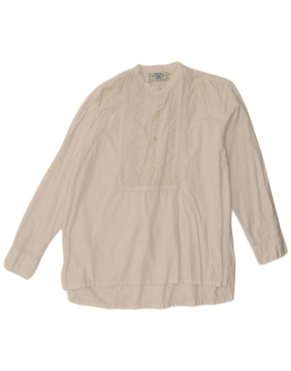 Bluză Charro cu mânecă lungă pentru femei, UK 18 XL, viscoză florală albă