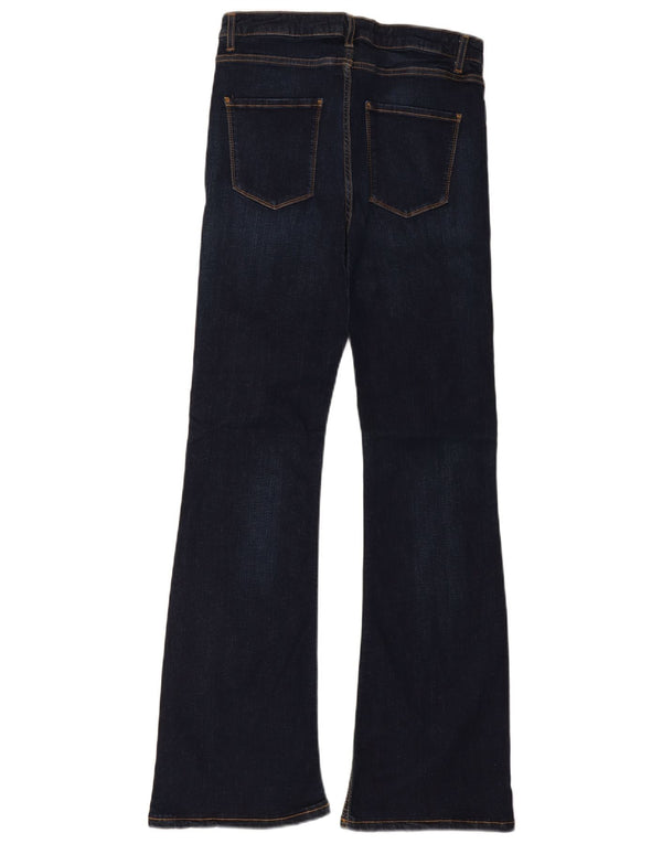 Blugi evazați slim pentru femei Zara EU 40 Mediu L30 L32 Bumbac bleumarin