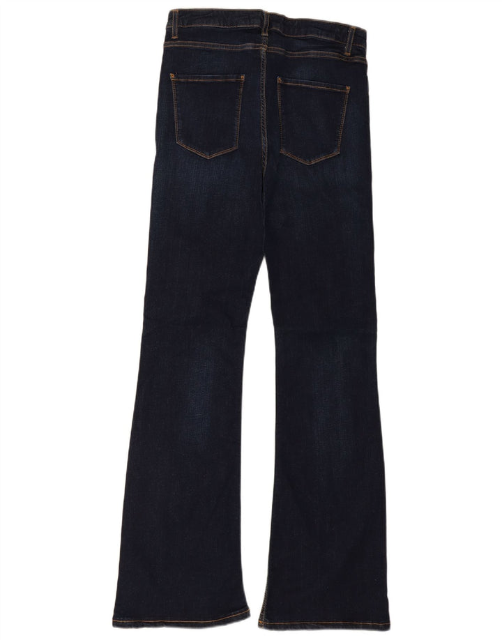 Blugi evazați slim pentru femei Zara EU 40 Mediu L30 L32 Bumbac bleumarin