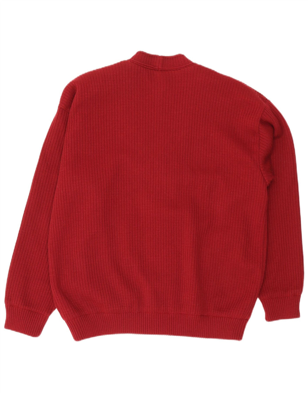 Pulover cardigan Almira pentru bărbați IT 52 Lână merinos roșie mare