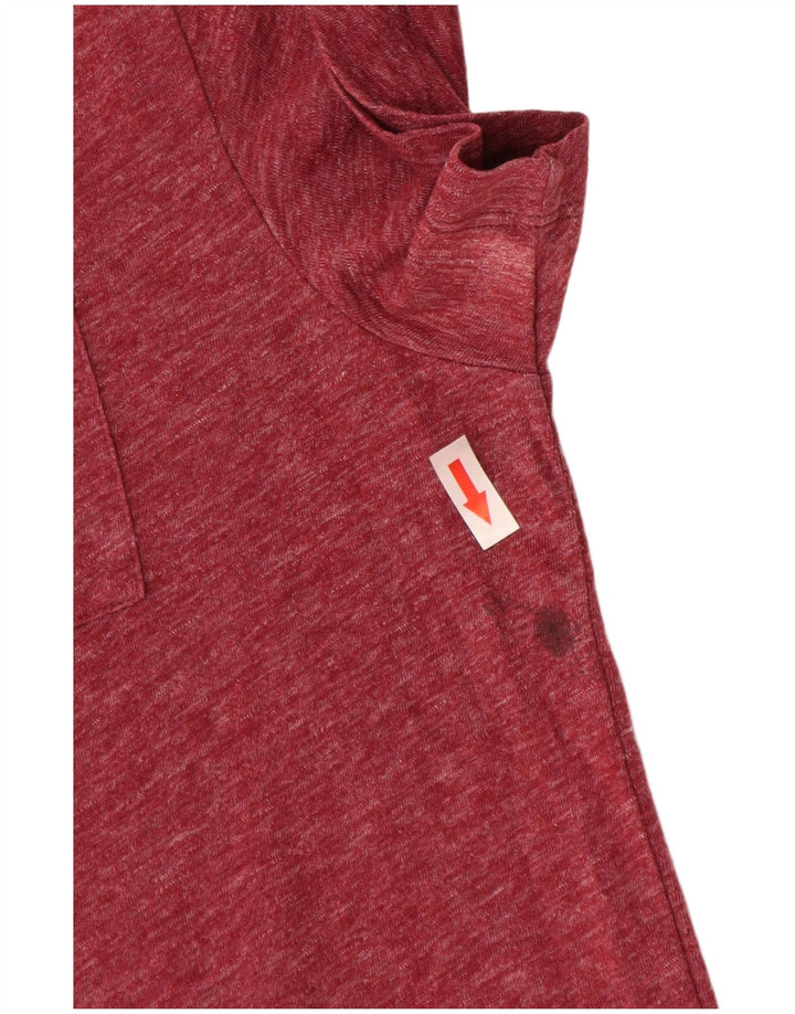 Tricou Jack Wills pentru bărbați Top mediu burgundy bumbac cu pete