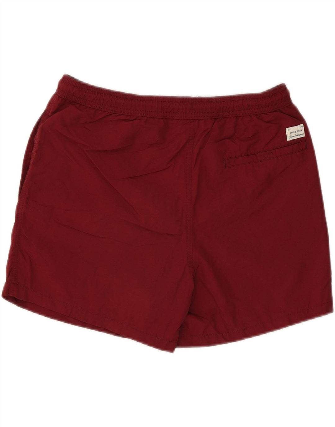 Pantaloni scurți de înot cu grafică Jack & Jones pentru bărbați, mari din poliester burgundă