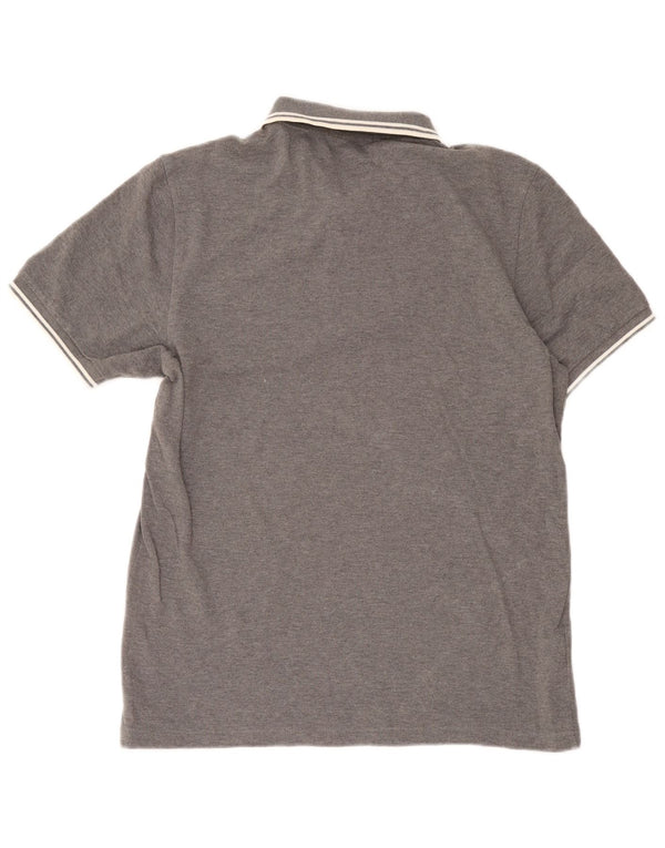Cămașă polo Fred Perry pentru bărbați, mare, gri bumbac cu pete