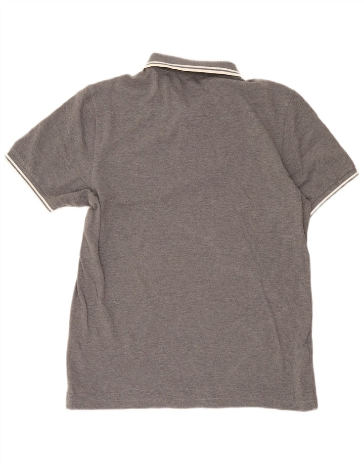 Cămașă polo Fred Perry pentru bărbați, mare, gri bumbac cu pete