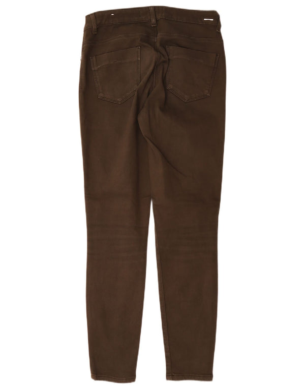 Blugi skinny pentru femei Zara EU 40 Medium W30 L28 Maro Bumbac