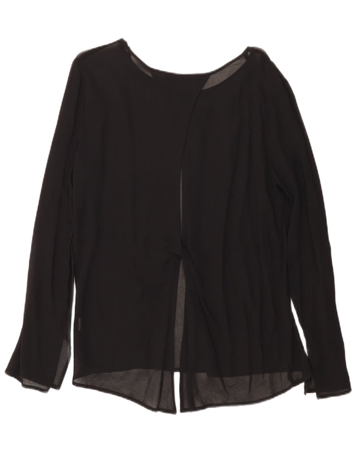 Bluză cu mânecă lungă pentru femei Zara UK 14 Large Negru