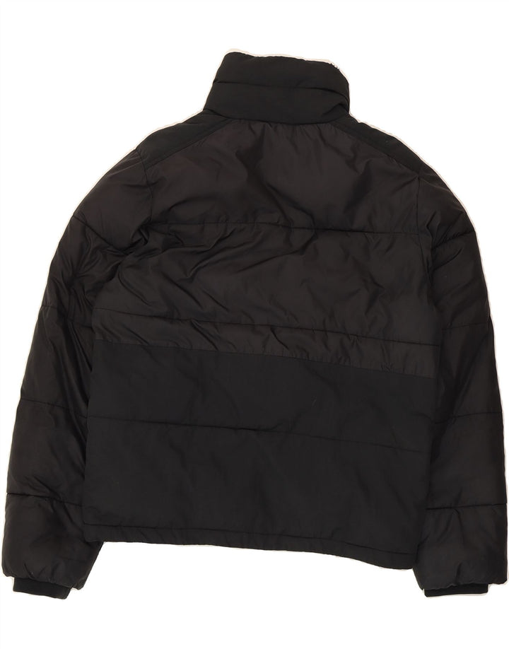 KAPPA Mens Padded Jacket UK 38 Medium Black Colourblock Vintage Kappa and Second-Hand Kappa from Messina Hembry 