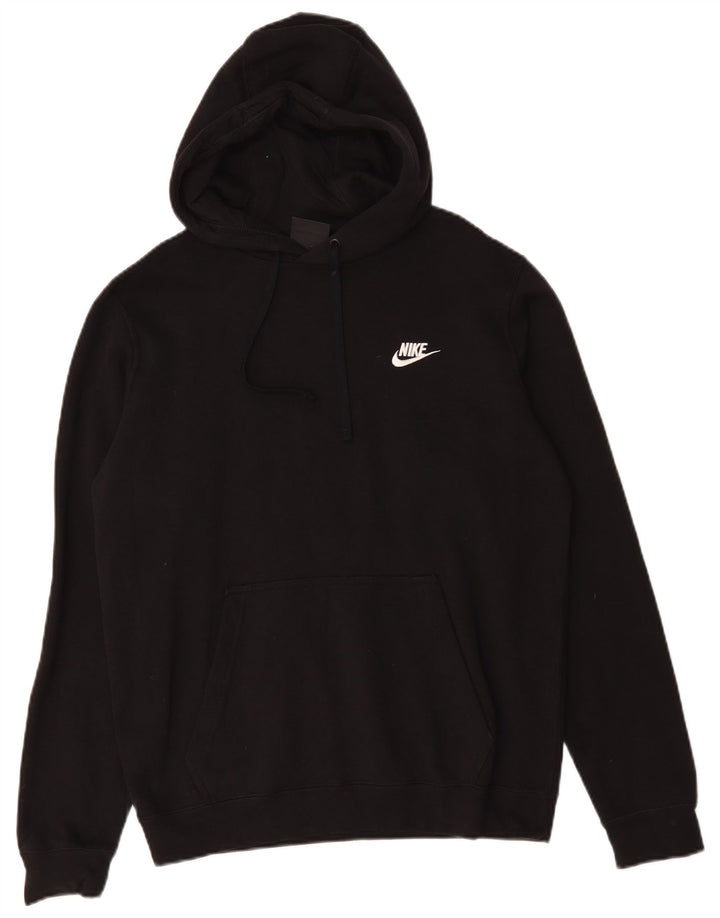 Pulover Nike pentru bărbați, bumbac mediu negru