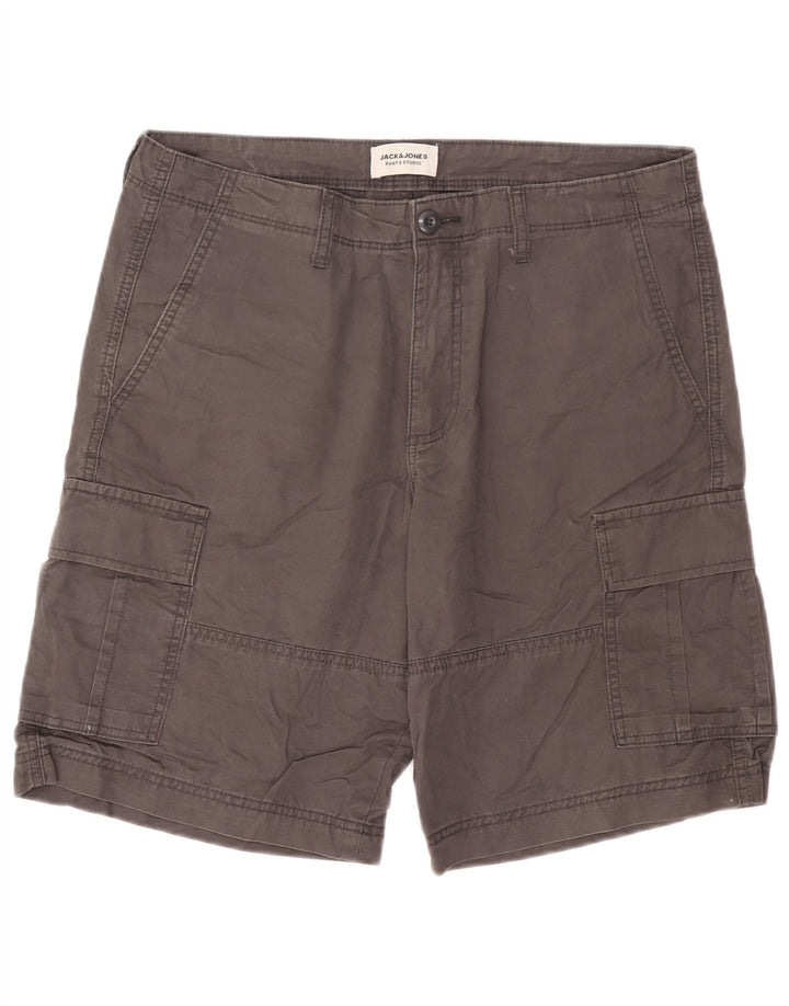 Pantaloni scurti cargo Jack & Jones pentru bărbați, mari W36, bumbac gri