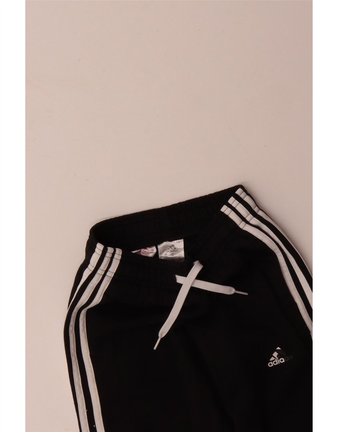 Pantaloni de trening ADIDAS baieti Joggeri 7-8 ani bumbac negru